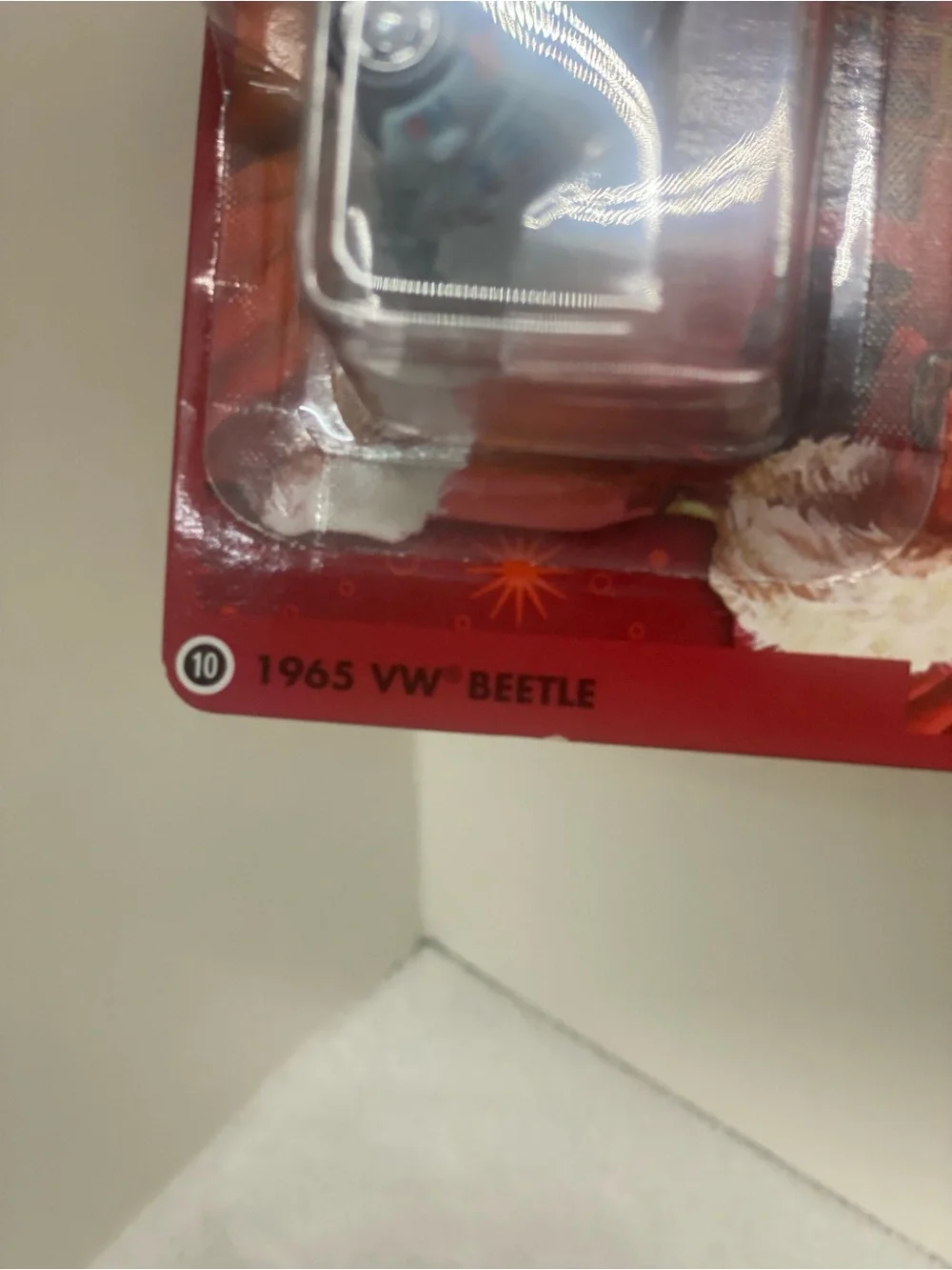 Johnny Lightning Die Cast 1965 Volkswagen Beetle Coca Cola Brand Ho Ho Ho on Car